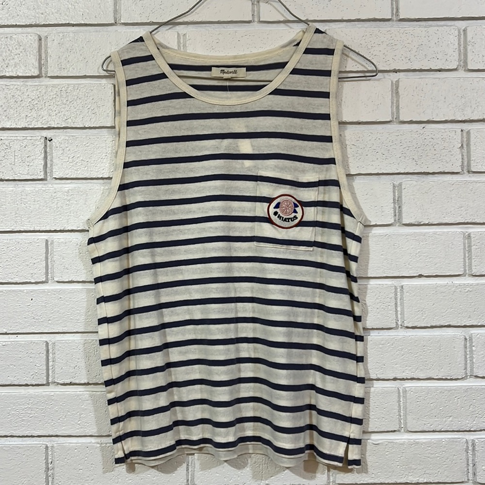 Madewell Graphic Knit Tank NWOT